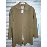 A dark green 3/4 length Coat by Daks of London, 100% wool. Size 10.