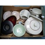 A quantity of Poole china to include part dinner service; tureens, sauce jugs, bowls etc.