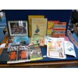 A small quantity of books including 'Model Stationary Engines', boxing,