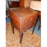 A Georgian Oak school type/articled clerk's desk,