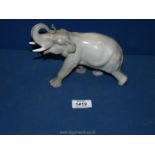 A USSR elephant, 8" long x 5 1/2" tall.