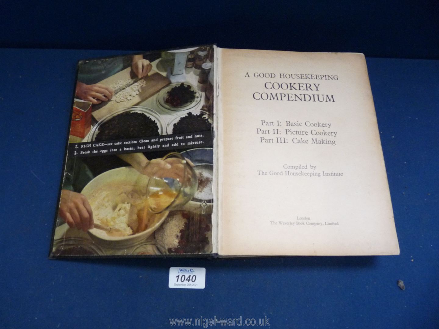 A copy of 'A Good Housekeeping Cookery Compendium', with some annotations.