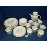 A quantity of Royal Doulton stoneware including nine dinner plates, three 8" plates,