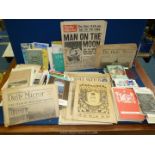 A large quantity of ephemera to include; theatre programmes, cruise menus, travel pamphlets,