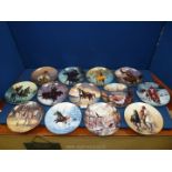 A collection of collectors plates with Western Heritage Museum plates including Spirit of the skies,
