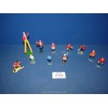 A small quantity of lead Circus figures.