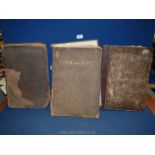 Three large old pictorial books including 'The Graphic' 1871.