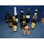 A selection of alcohol to include; Cockburns Port, Marquis de Montesquiou Armagnac Brandy,