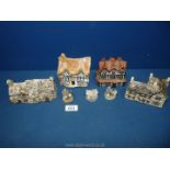 A small quantity of pottery houses including 'The Old House' Hereford,