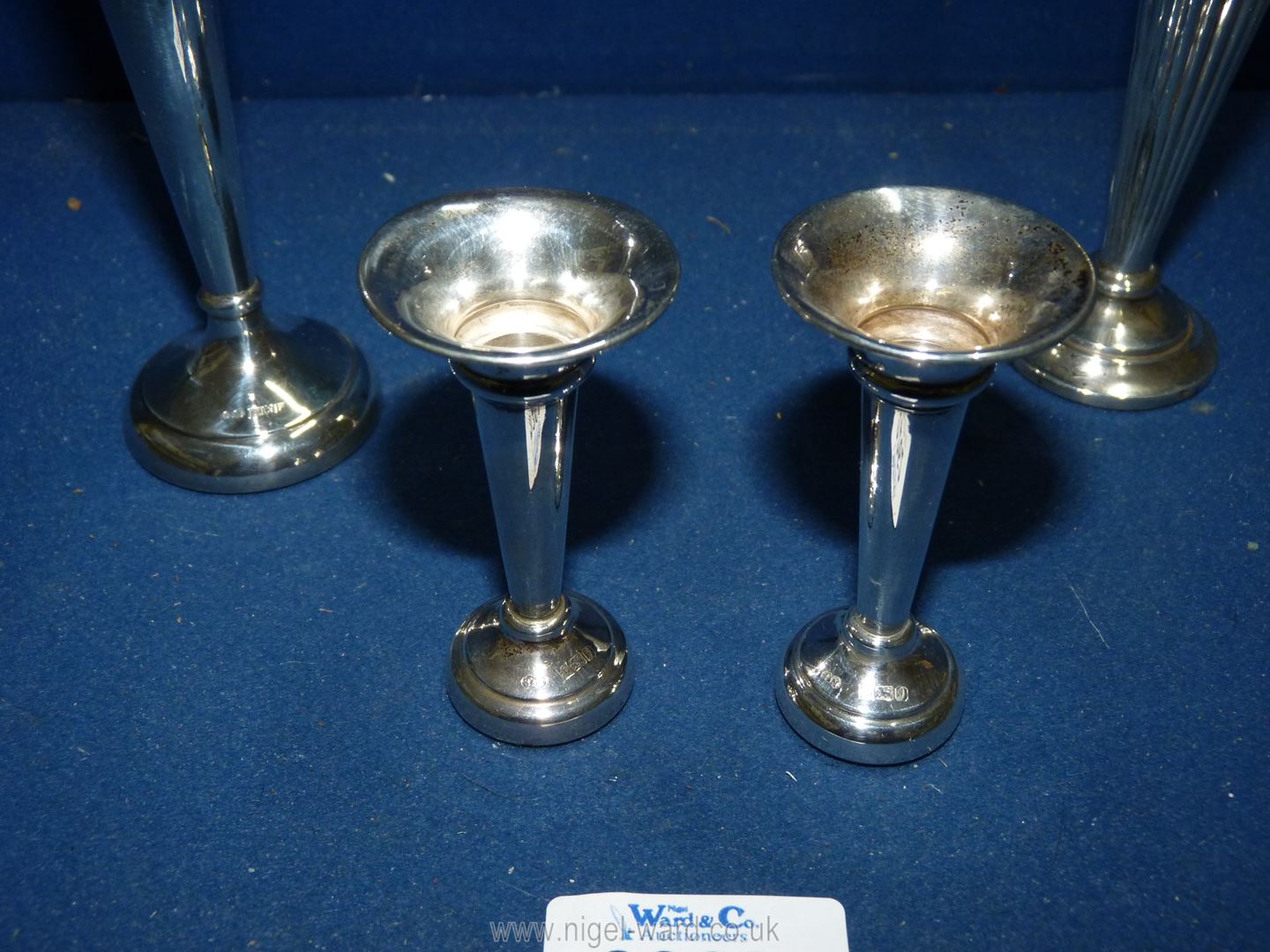 A Silver candlestick, Birmingham by S&M, - Image 2 of 2