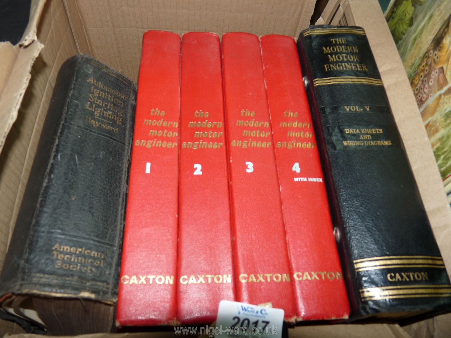 Five volumes of The Modern Motor Engineer by Arthur W.
