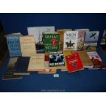 A quantity of War books to include; Triumph in the West by Arthur Bryant, Atomic Weapons and Armies,