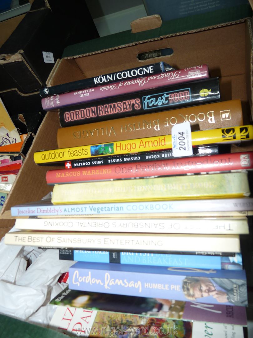A quantity of books to include; Outdoor feasts, Dinner party book, Cologne, Hanover, etc.