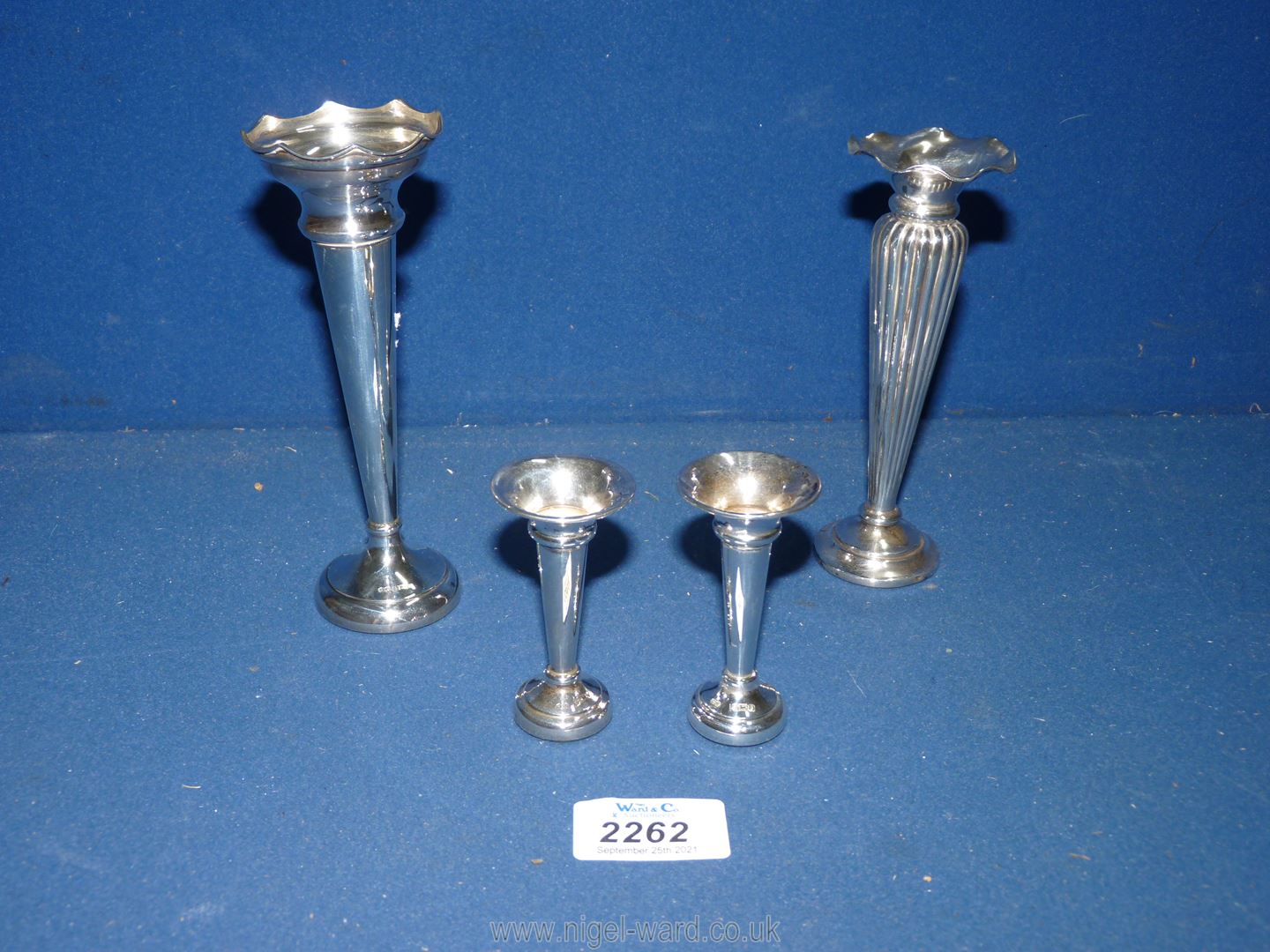 A Silver candlestick, Birmingham by S&M,