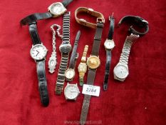 A quantity of watches to include Seiko, Lifemax, Beuchat, Tissot etc.