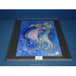 An unframed print of Seahorses by Walenty Pytel.