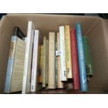 A box of books to include; Tunnicliffe's Countryside, The Peregrine Sketchbook, A Shropshire Lad,