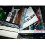 A box of books to include; Michael Foot Everest The Hardway, Denis Healey, etc.