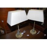 Two table lamps.