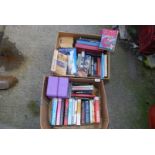 Two boxes of novels:Stephen King, History of Britain, Harry Potter etc.