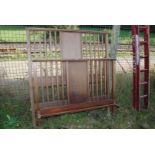 A Mahogany double bed head-board and foot-board, probably Edwardian.