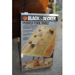 Boxed Black & Decker power tool table