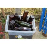 Quantity of old beer bottles etc.