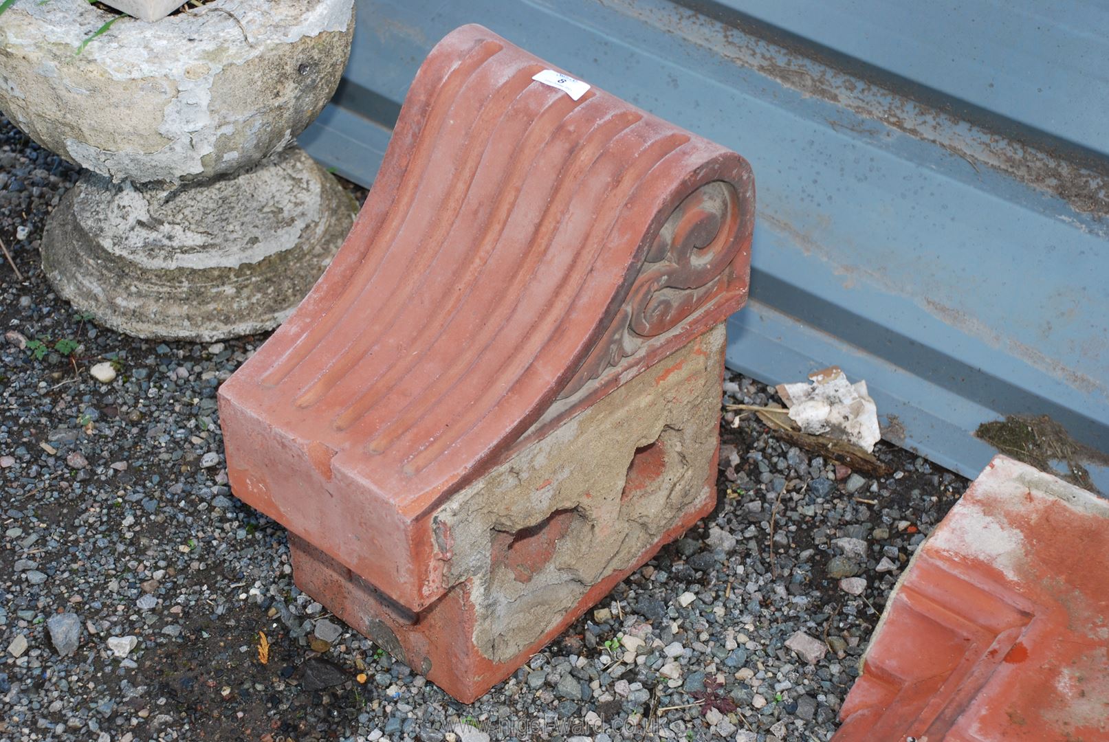 A terracotta corbel.