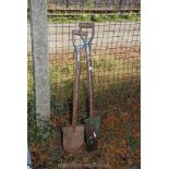 A Schlich tree-planting spade and another.