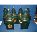 Six 1993 Wade Bell's Whisky Christmas decanters, still sealed and boxed.