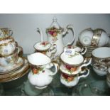 A Royal Albert 'Old Country Roses' part coffee set.