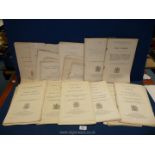A good quantity of Government documents relating to the end of WWI,