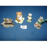 A Beswick Beatrix Potter "Timmy Willie" together with a Wade "Mr Jinks" from Yogi Bear and Friends