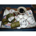 A quantity of china including Royal Grafton, Dragon pottery, Prinknash tankard, meat plate etc.
