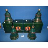 Four 1992 Wade Bell's Whisky Christmas decanters, still sealed and original containers.