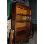 A "Gunn Sectional" (Patented 1890/1891) six-tier Globe Wernicke type Bookcase comprising six stages,