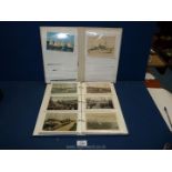 Two postcard Albums of ships in black and white and colour.