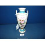 A Minton Rose Basket Bicentenary vase, 9" tall.