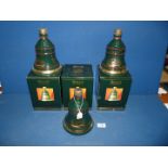 Three 1995 Wade Bell's Whisky Christmas decanters, still sealed and original containers.