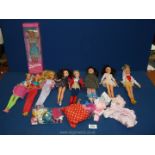 A quantity of Barbie and Sindy dolls including four Barbie (one boxed) and two genuine Sindy and