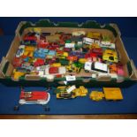 A quantity of toy cars including Dinky, Corgi and Matchbox incl.