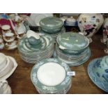 A dinner service by Lord Nelson including twelve dinner plates, soup dishes, meat plate,