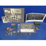 A quantity of War ephemera including WWII Medals including the 1939-45 Star,
