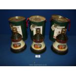 Three 1991 Wade Bell's Whisky Christmas decanters, still sealed and original containers.