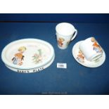 A Shelley 'Mabel Lucie Attwell' nursery ware cup & saucer,