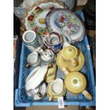 A quantity of china including; Booths tea for one set, a Noritake part coffee set (a/f),