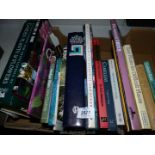 A box of gardening books: Camellia's, The Love of Trees etc.