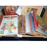 A box of children's books: Chatterbox annual, Bobby Bear,