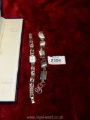 A boxed Accurist watch and 925 silver bracelet.