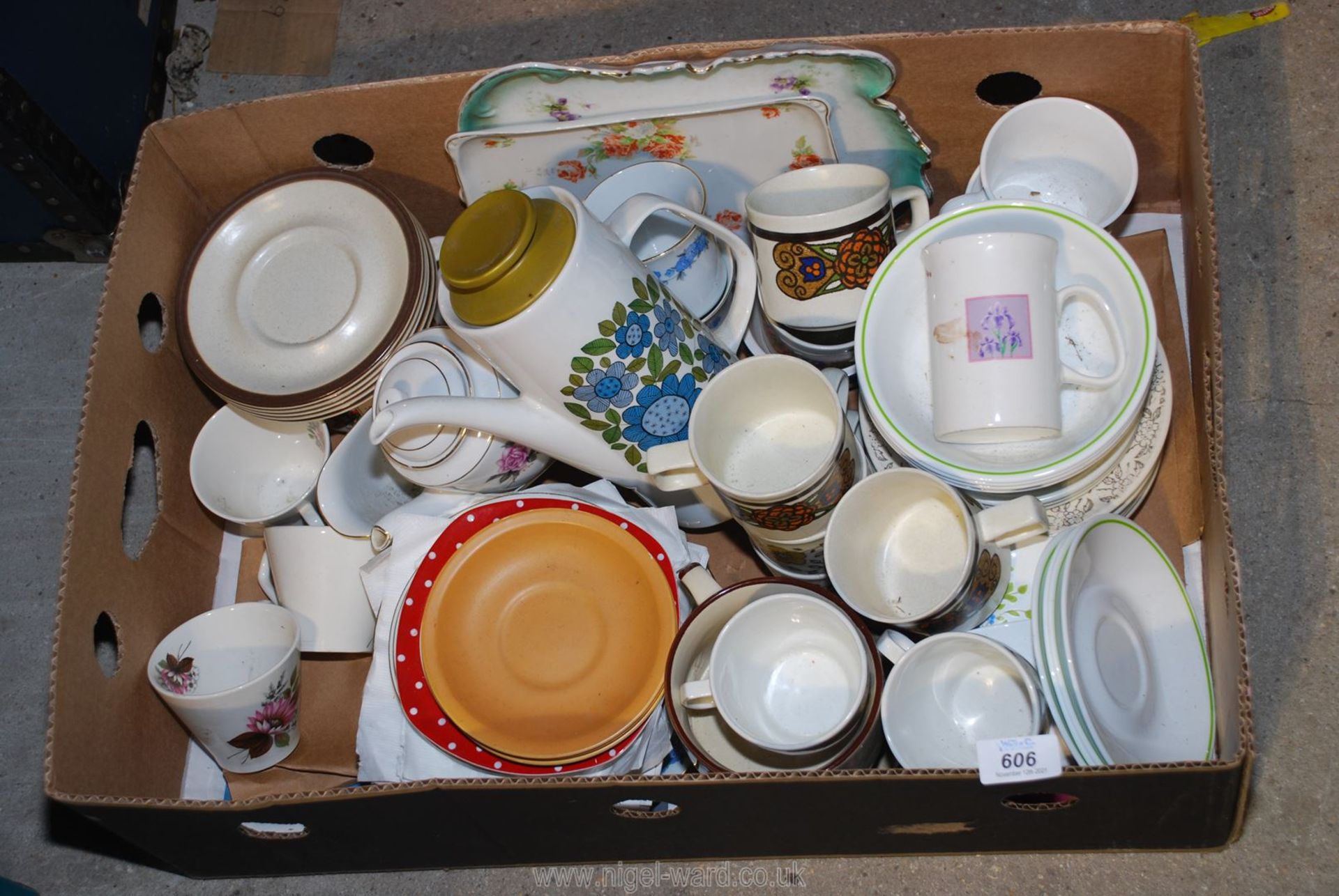 A quantity of 1960/70's china including Meakin etc.